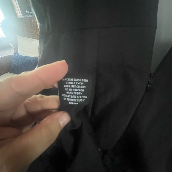 Fun Black Ruched Dress - Picture 7 of 7